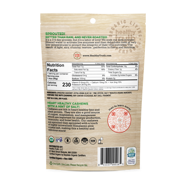 Lightly Salted Sprouted Cashews