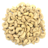 A pile of Cashews with a white background