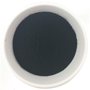 a bowl of dark gray powder