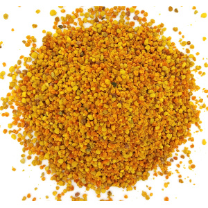 Multie golden-colored pollen balls