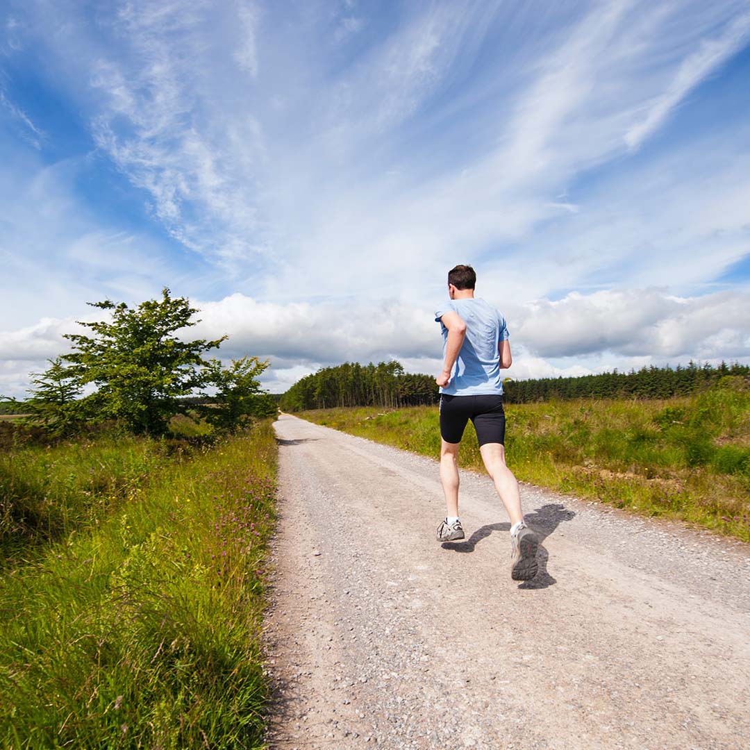 A man running