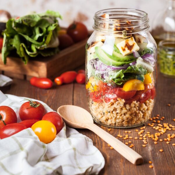 Plant based food in a jar